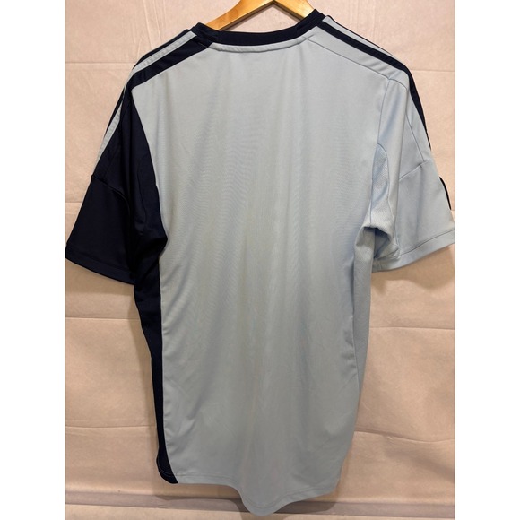 Sporting Kansas City 2013 MLS Adidas Soccer Jersey Climacool Two Tone Blue Large - Picture 2 of 7